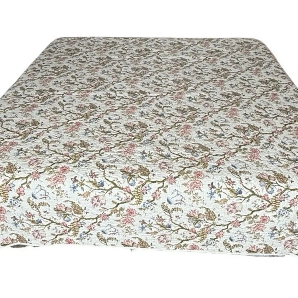 Threshold K Quilt Jacobean Floral Botanical Cotton Coverlet Target 2019 Retired